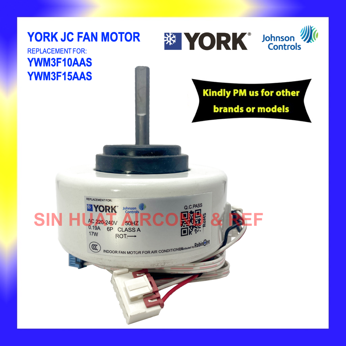 motor blower aircond york