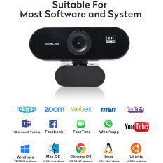 Webcam Full HD 2K, Máy Quay Video USB Có Micro Cho Cuộc Họp, Gọi Video, Phát Trực Tiếp