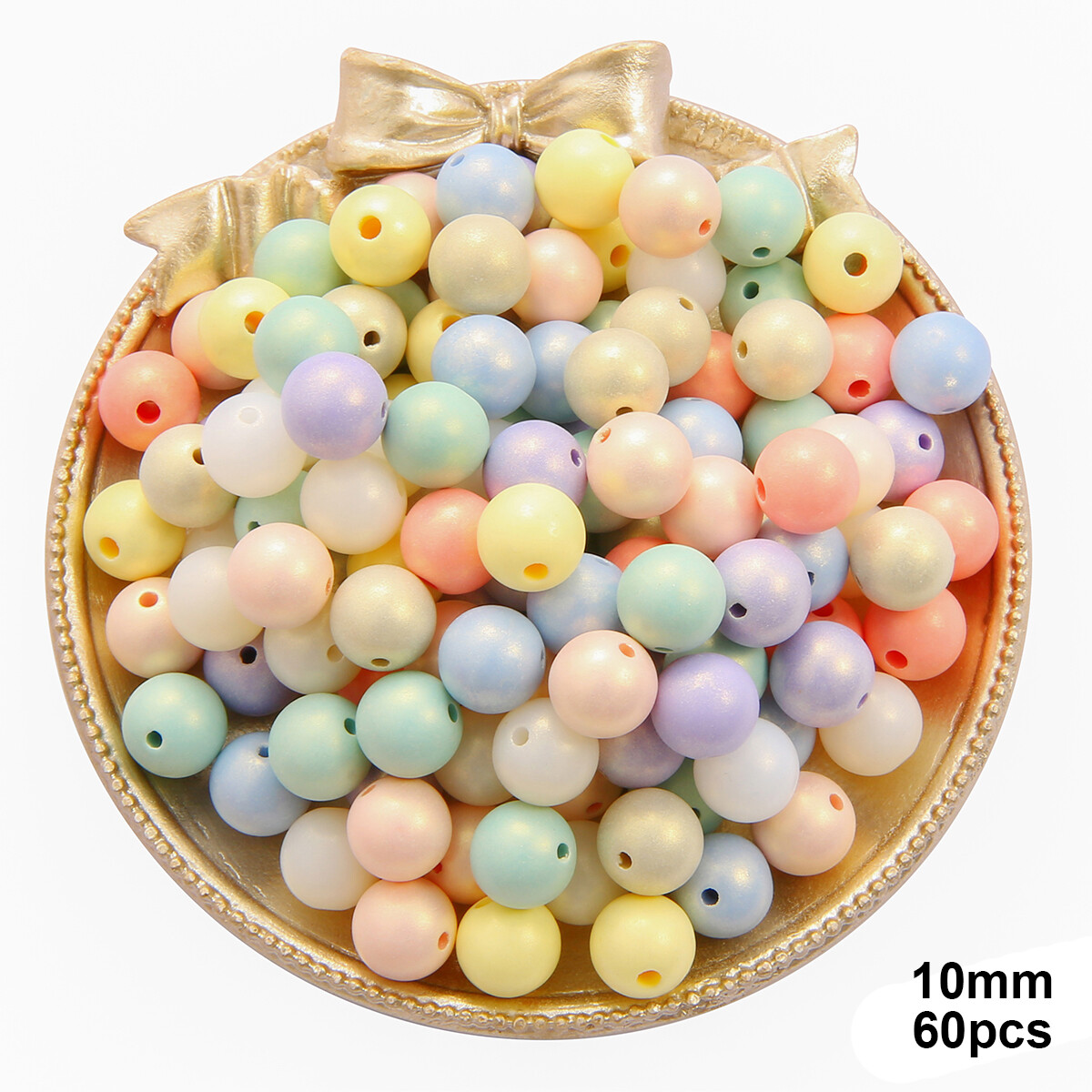 30g/Bag Candy Color Acrylic Round Spacer Beads Colorful Heart Five-pointed Star Pumpkin Beads for Jewelry Making DIY Necklace Bracelet Accessories
