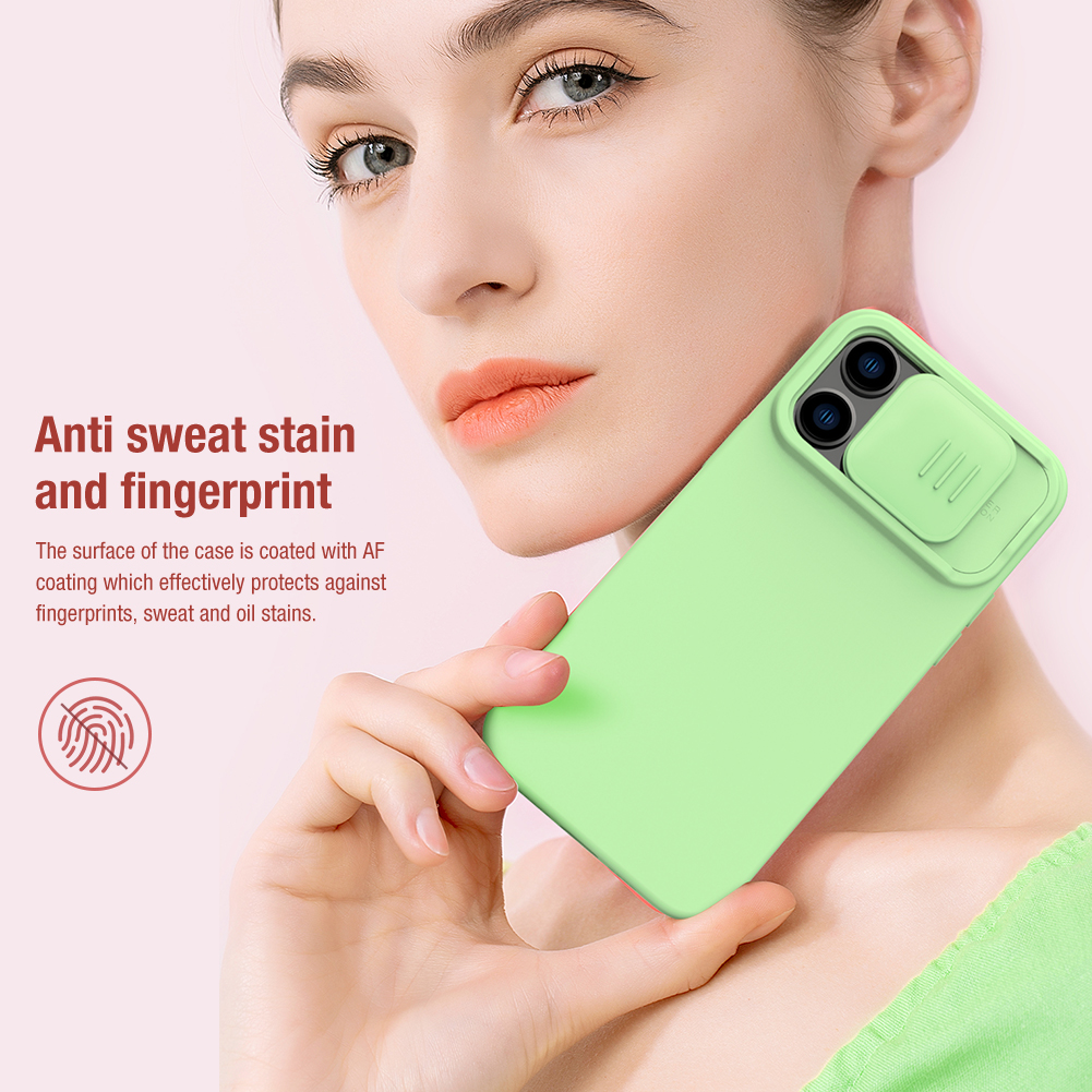 Nillkin CamShield Silicone Ốp Lưng Cho iPhone 14 Pro Max Ốp Lưng Mượt Silicon Mềm Trượt Máy Ảnh Bảo Vệ Ốp Lưng