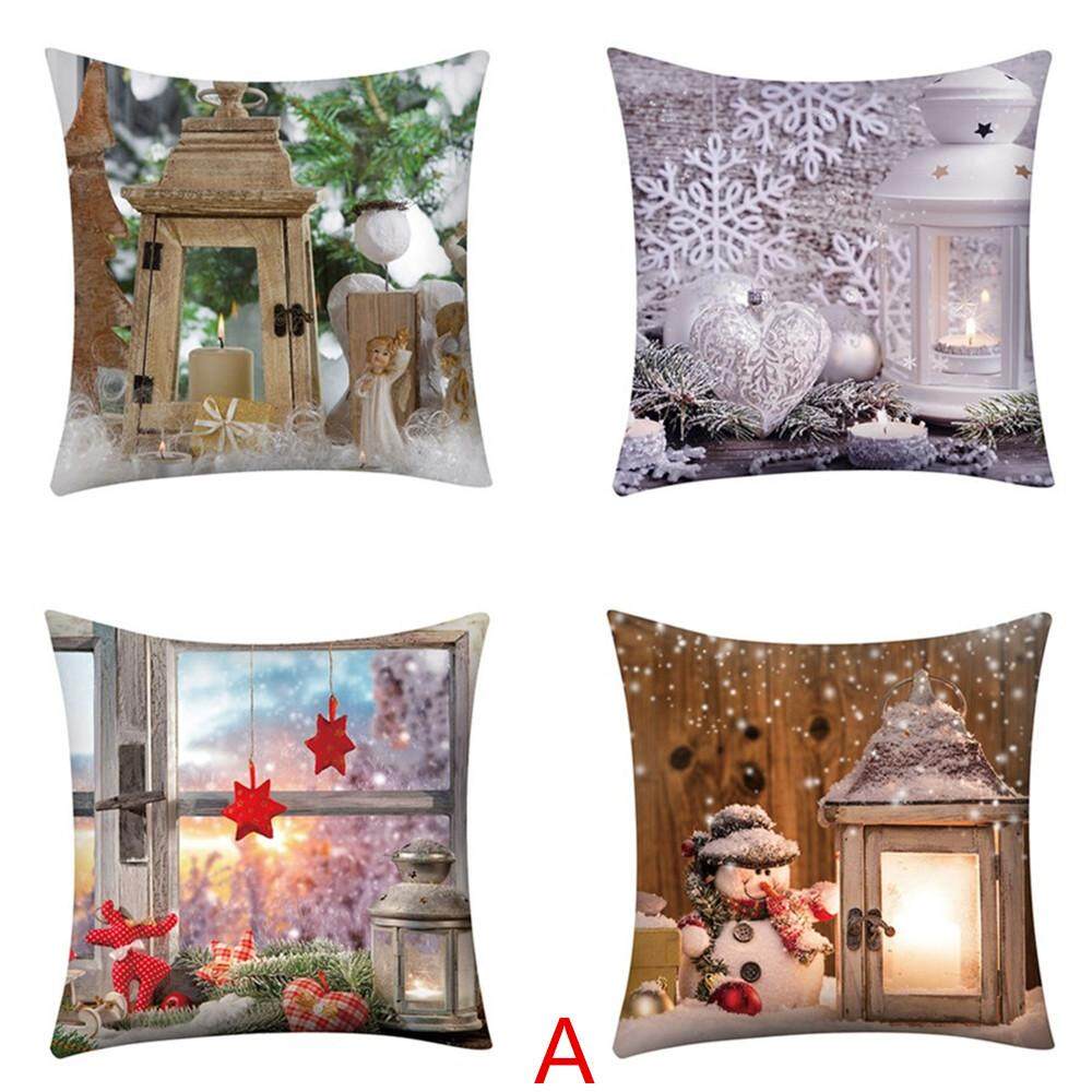 4 PC In Gối Polyester Sofa Xe Đệm Trang Trí Nhà Finleystore