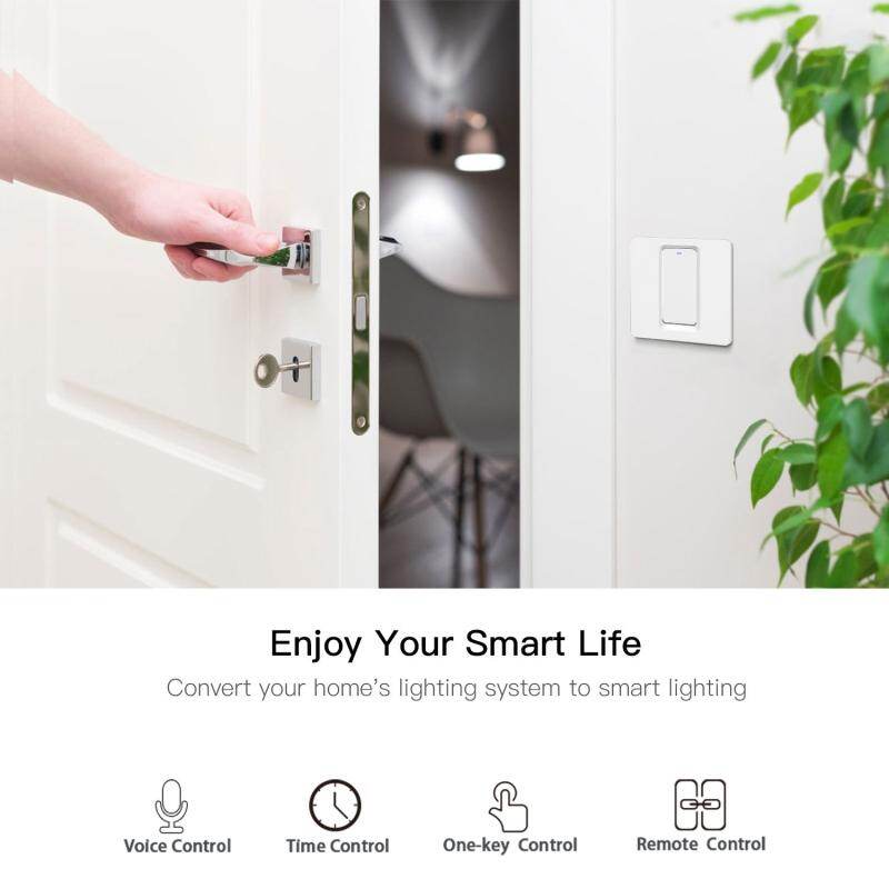 Dueplay Công Tắc Thông Minh Tuya APP Bộ Ngắt WiFi Mô-đun Rơ Le Hẹn Giờ Gắn Tường Điều Khiển Từ Xa Goo Gle Home Amazon Alexa