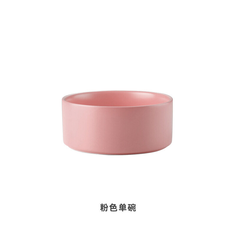 Bát Cho Mèo Giá Đỡ Cao Bằng Gốm Bảo Vệ Cổ Đơn Và Đôi Đồ Đựng Bát Đựng Chống Lật Ngược Họa Tiết Cún Cưng Bát Thức Ăn Nghiêng Để Bảo Vệ Cột Sống Cổ Tử Cung Màu Gốm Bát Riêng Đôi Giá Đựng Bát Kim Loại