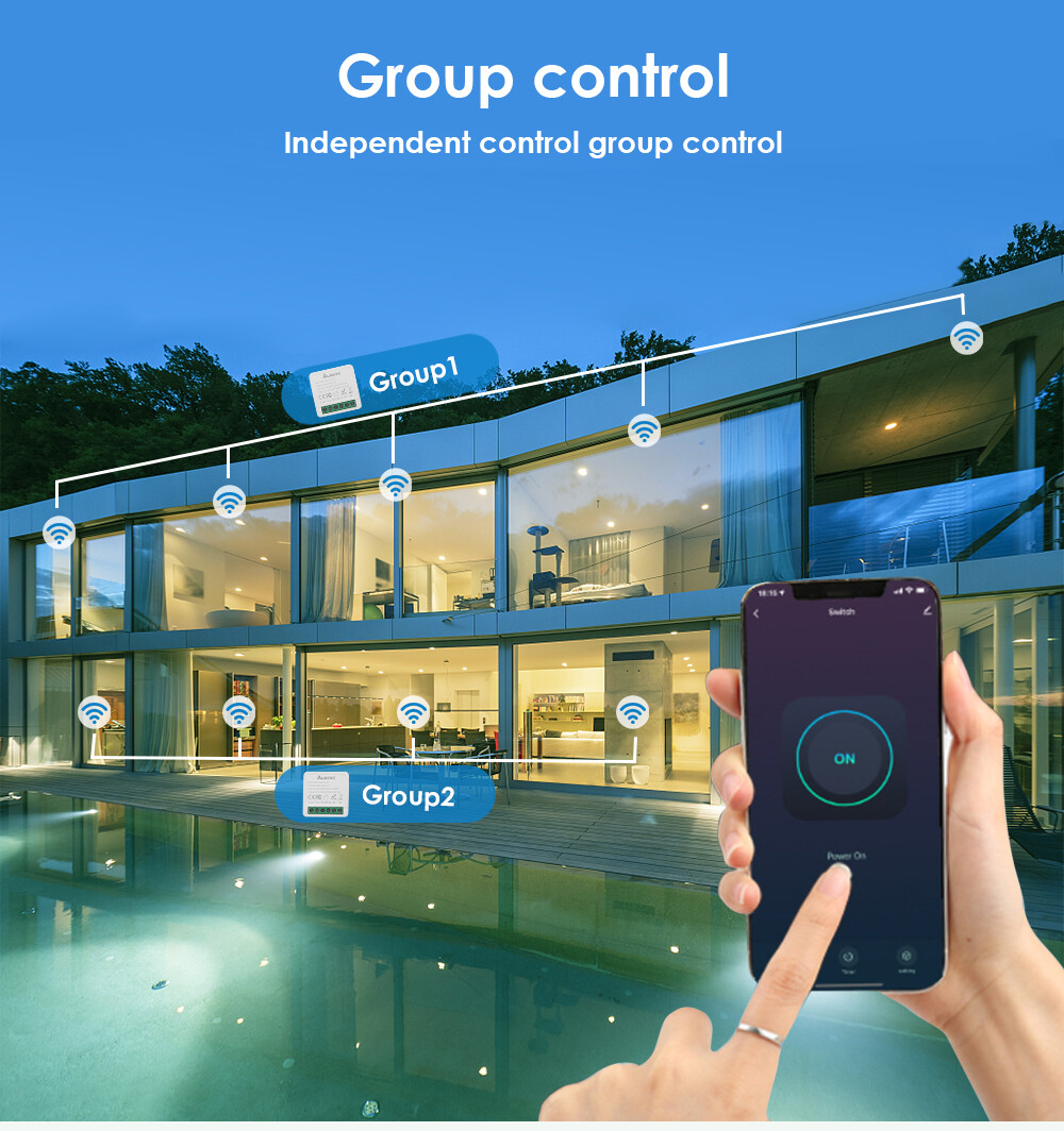 E Life Smart Store Tuya ZigBee WiFi Smart Switch Module Breaker 16A 2-way Control Mini Smart Breaker Smart Life Control DIY Smart Switch Breaker APP Remote Timing Wireless Control Relay Automation Modules Works For Alexa Google Home