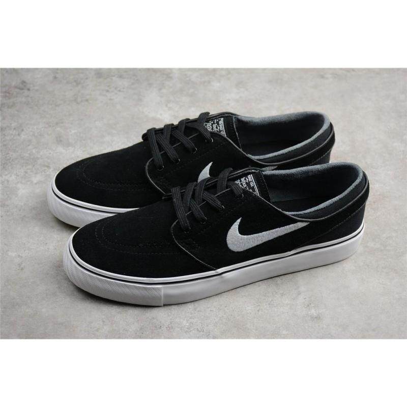 NIKEE_ SB STEFAN JANOSKI Turn Klasik Hitam Sepatu Kanvas Putih 833603-012