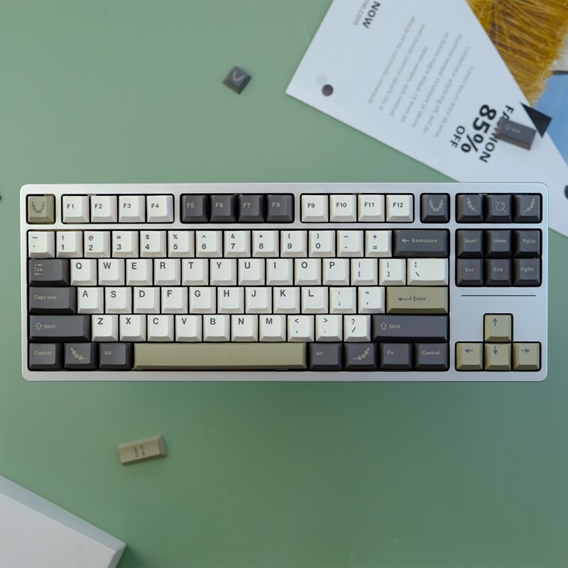 【Keycap only】gmk Olive Keycap 129 Phím Cherry Profile PBT năm mặt thăng hoa Keycaps cho công tắc Cherry MX Bàn Phím Cơ keychron/RK61/gk61/Anne Pro 2