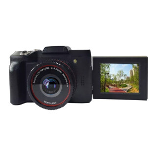 16mp 16x zoom 1080p hd rotation screen mini mirroless digital camera camcorder dv with built-in microphone 1