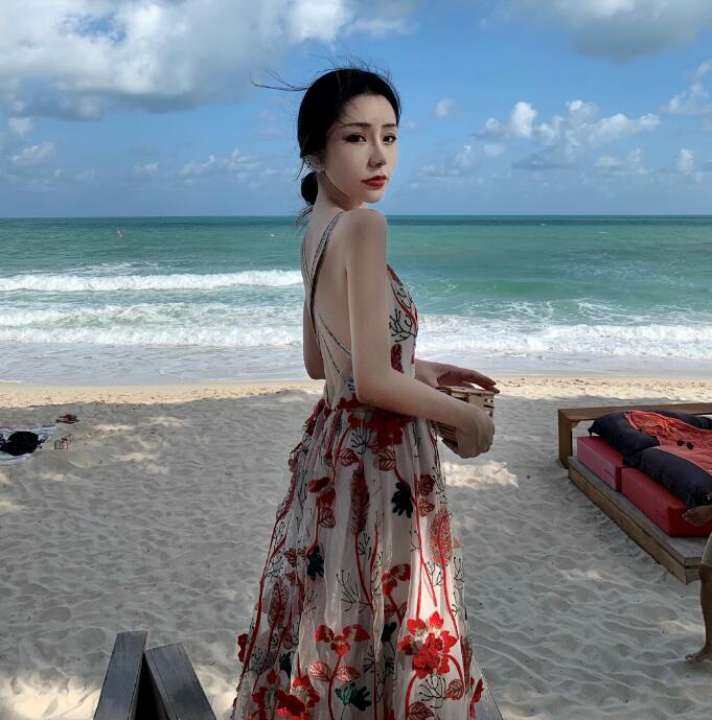 gauze beach skirt