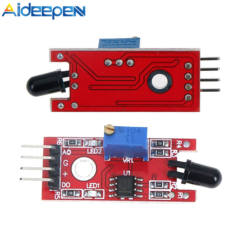 Aideepen Thiết Bị Điện Tử Thông Minh Mô-đun Phát Hiện Cảm Biến Hồng Ngoại Ngọn Lửa 4pin KY-026 Phát Hiện Bộ Thu Hồng Ngoại Cho Bộ Phát Hiện Nhiệt Độ Arduino
