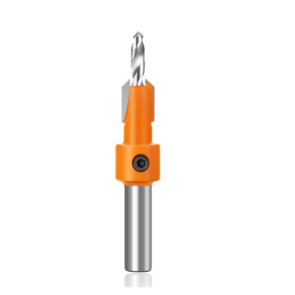 8mm Durable Alloy Carbon Steel Woodworking Countersunk Screw Step Drill Tool