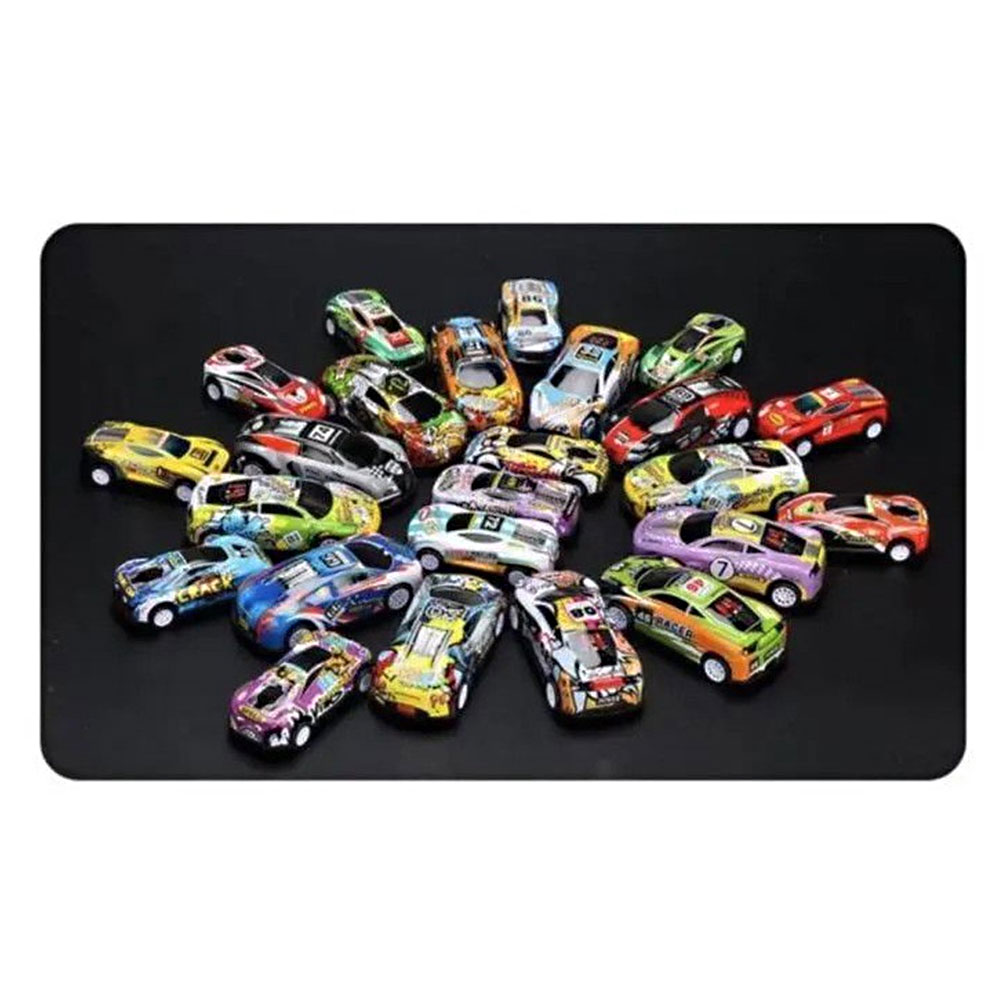 Kmoist 20/30/50pcs Mini Pull Back Car Set Toy Assorted Plastic Fire Truck City Cars Pull-back Vehicles Toys for Girls Boys Kids Child Party Favors
