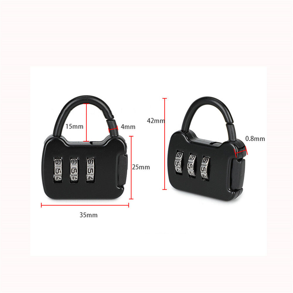 3 Digit Code Lock Backpack Lock Zinc Alloy Lock Password Lock Mini Carrying Luggage Padlock Backpack Lock Luggage Case Backpack Loc Combination Password Lock 3 Digit Code Lock Portable Password Lock Travel Mini Carrying Luggage Case Backpack Lock