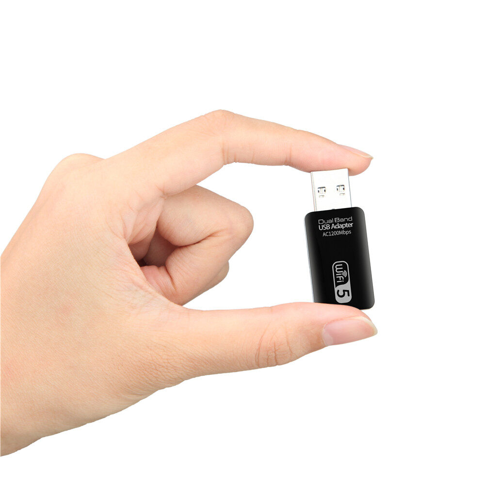 KEBETEME Bộ Chuyển Đổi USB WiFi Không Dây 1200Mbps Bộ Chuyển Đổi Lan WIFI USB 2.4 Băng Tần Kép 3.0G/5Ghz Dongle 802.11ac Cho Máy Tính Xách Tay Máy Tính Để Bàn