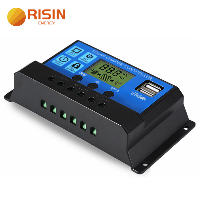 รับประกันคุณภาพ Risin Solar Charge Controller 10A 20A 30A 12V 24V PWM ...