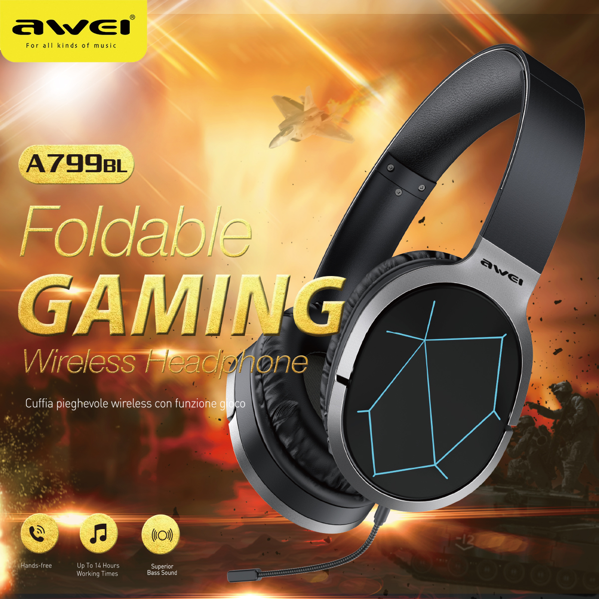 Jual Awei Wireless Headphone Terbaru 