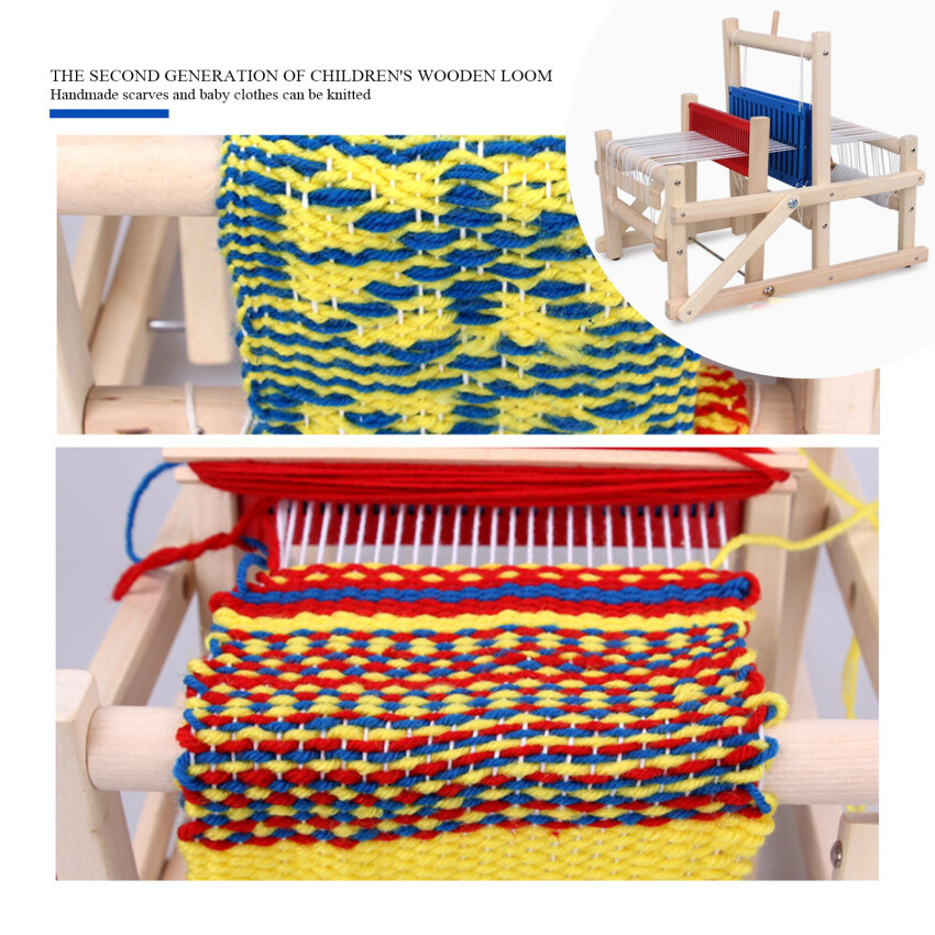 Wooden Traditional Weaving Loom Children Toy Craft Educational Gift