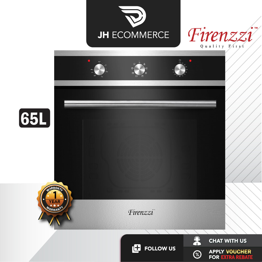 Firenzzi 65L BuiltIn Stainless Steel Oven w Fan & Rotisserie FBO6068