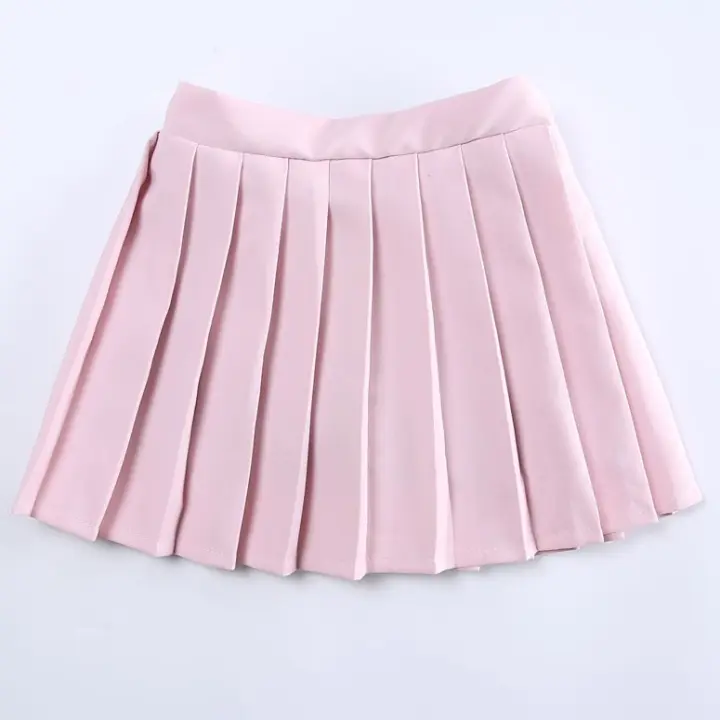 Plain Girls Pleated Skirts for Kids 