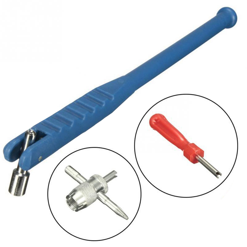 Car Motorcycle Tire Valve Stem Puller Installer Metal Practical Repair Tool Set