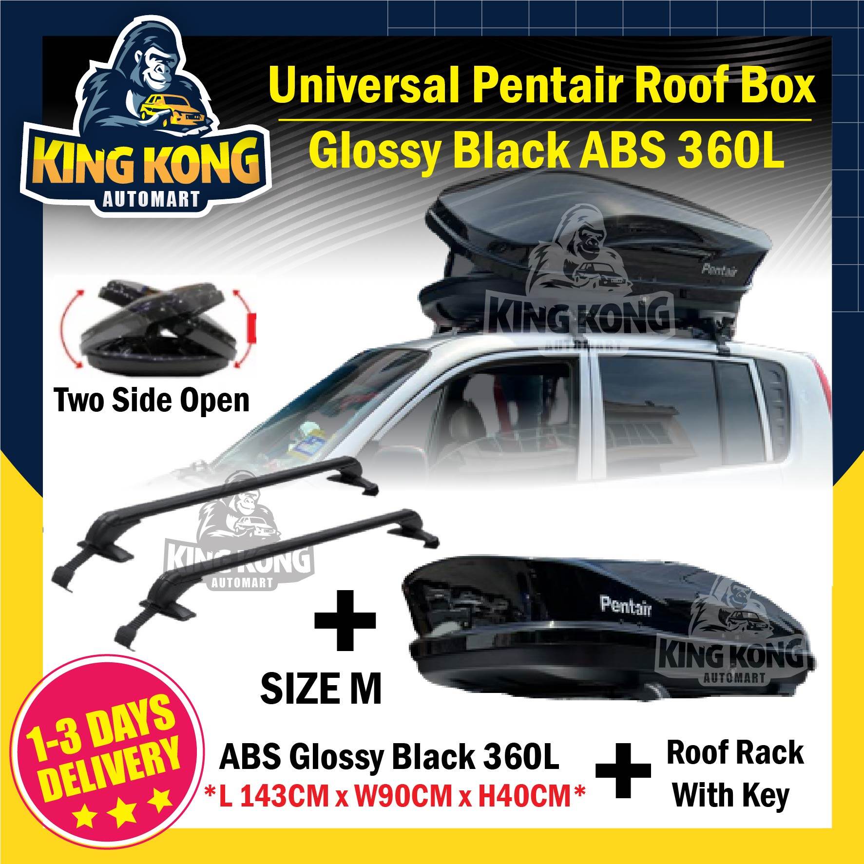 Myvi best sale roof box