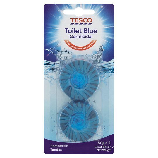 Tesco Toilet Blue Germicidal 2 x 50g Lazada