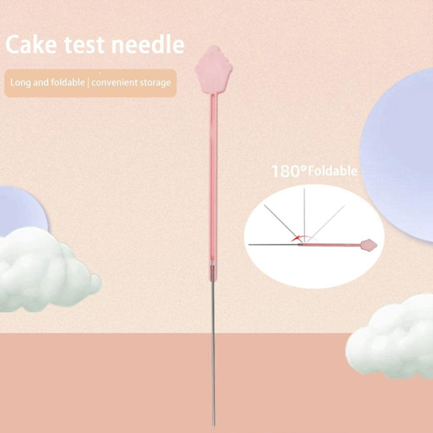 Cake Tester Foldable Cake Testers for Baking Doneness Stainless Steel Stick Needle for Chiffon Cakes Baking Tools,Baking Accessory