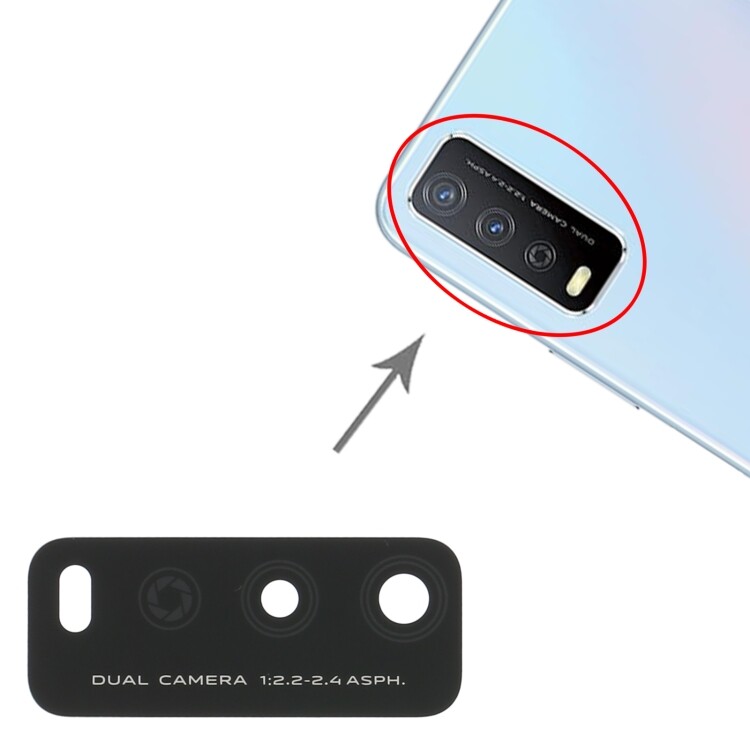 【Ready Stock】 For Vivo Y12s V2026 V2033 10pcs Back Camera Lens