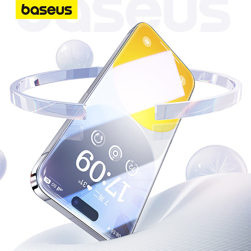 Baseus kính cường lực Cho iPhone 15 Pro Max bảo vệ cho iPhone 15 Cộng Với Glass bảo vệ màn hình cường lực Glass Dễ Dàng dụng cụ lắp đặt màng bảo vệ
