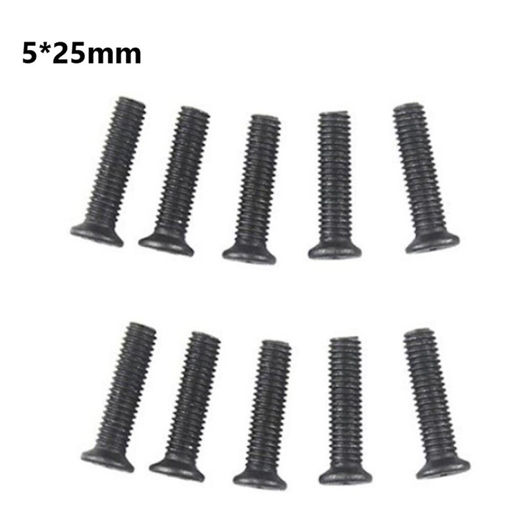 10 set screws m5/m6 25mm left-hand thread for unf drill chuck shank adapter