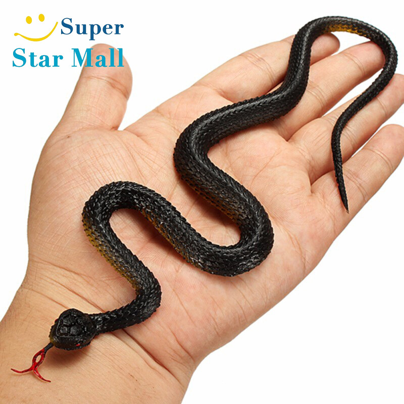 Rắn Vàng Và Đen Supermall Rắn Mô Phỏng Rắn Nhân Tạo Rắn Nhỏ Ống Nhựa Cao Su Mềm, Tất Cả Đồ Chơi Đáng Sợ