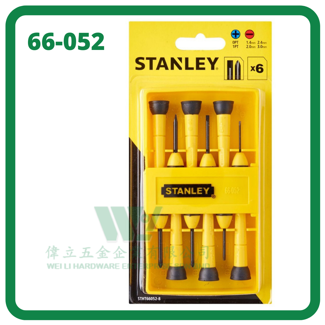 STANLEY 6Psc Precision Screwdriver Set STHT660528 / skru driver set