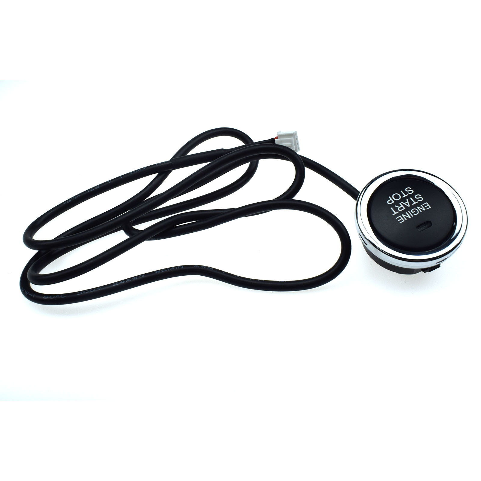 Universal Keyless Engine Ignition Start/ Stop Switch Push Start Keyless Switch with Wire for Chevrolet Honda LT0698