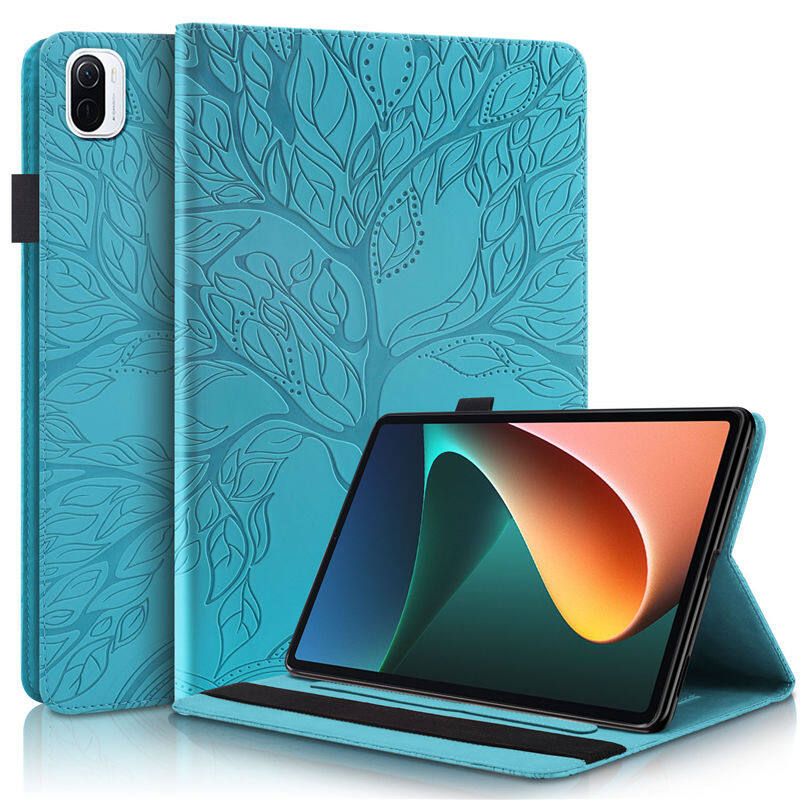 Case for Xiaomi Pad 5 Pad 5 Pro 2021 11.0 mipad 5 pro 5G Smart Cover Tablet 3D Tree Embossed Flip Stand Case