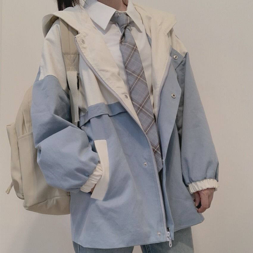 XSW707 College style Korean version 2020 new wild salt tooling female student loose casual ins retro Hong Kong style jacket