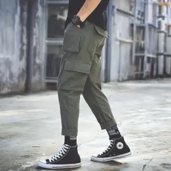 mens casual cargo trousers