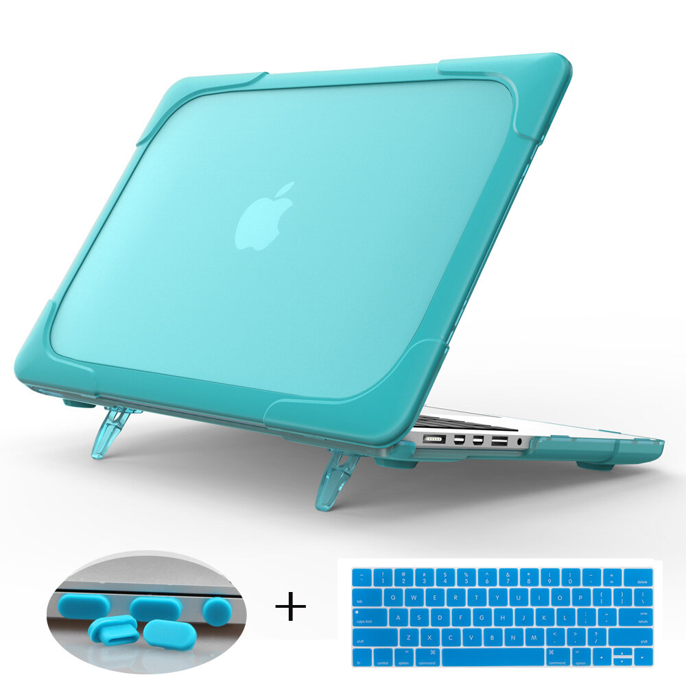 New Shockproof Outer cover Case Foldable Stand For 2021 Macbook Pro 14 inch A2442 Air 13 2020 A2179 A2337 A2338 M1 Pro Retina 11 12 13 inch Touch Bar A2179 A2251 A2159 A1932 A2179 2020 A2289