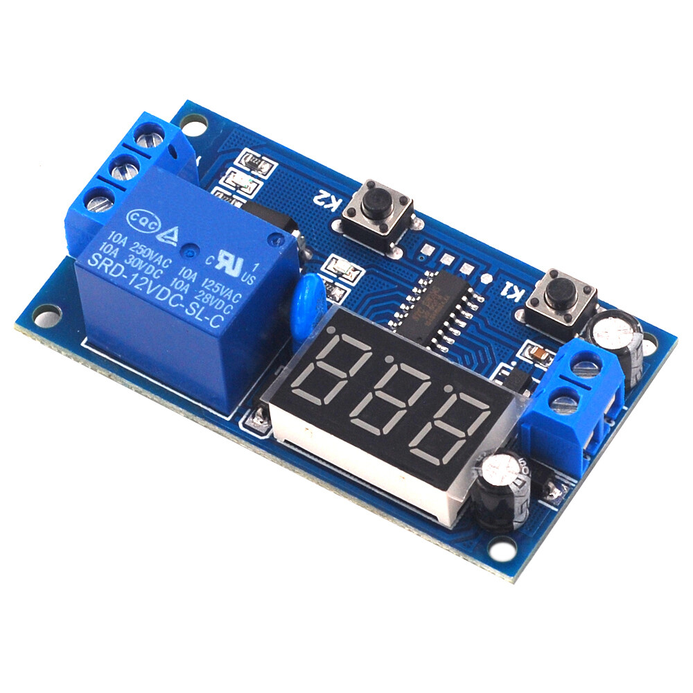 1pcs dc 12v infinite cycle delay timing timer relay on/off switch loop module with led display