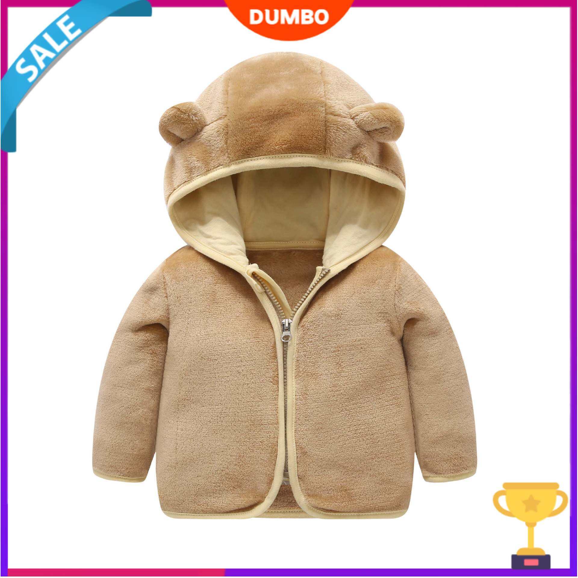 Quần Áo Ấm Dày Mùa Thu Dumbo Quần Áo Trẻ Em Bé Trai Bé Gái Quần Áo Bé Trai