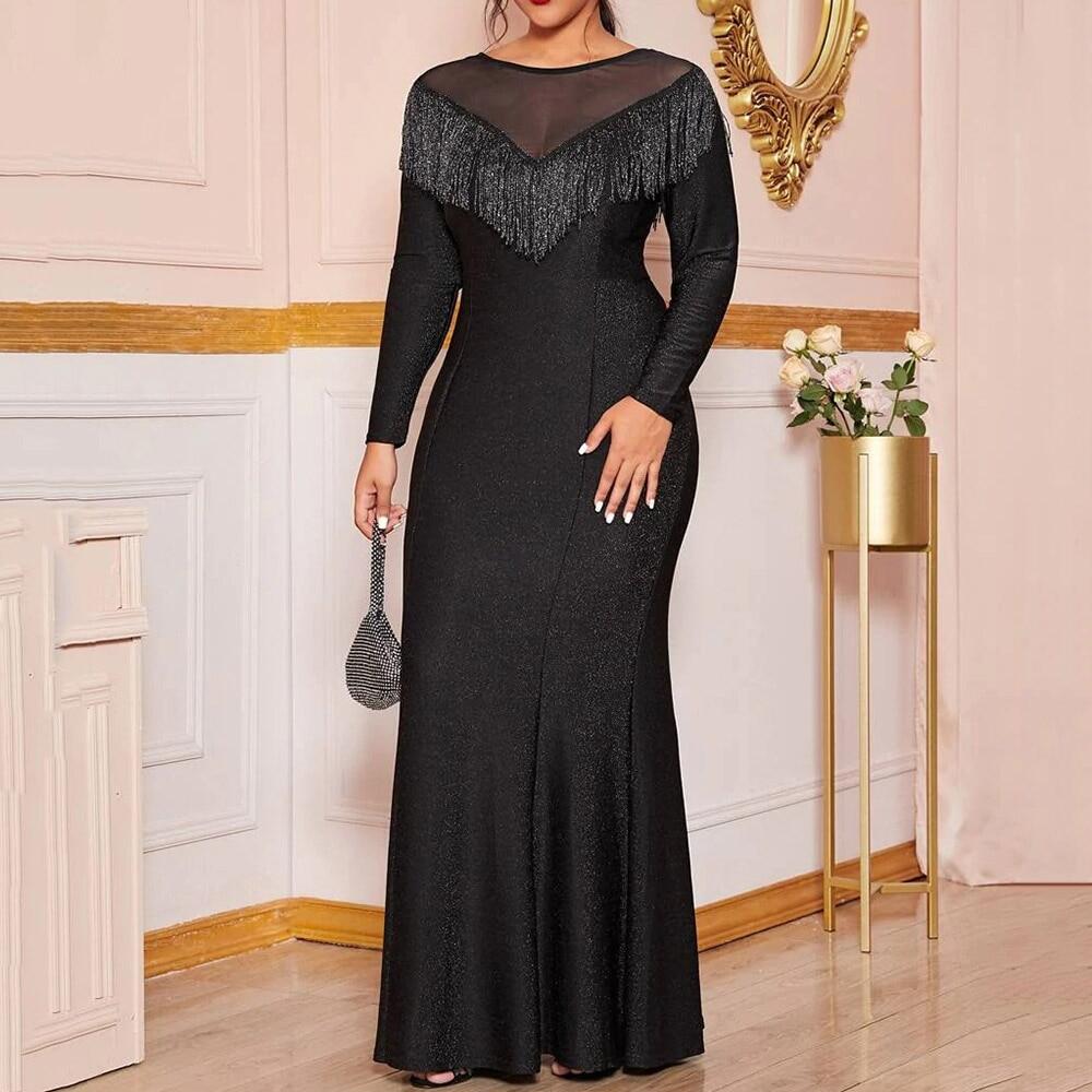 fringe evening dresses