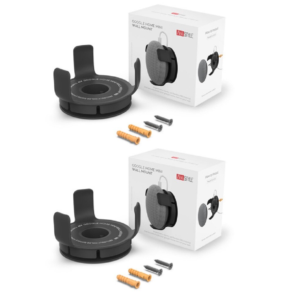 householdsa Wall Mount Bracket Smart Speaker Case Holder Built-in Cable Management Compatible For Google Home Mini/echo Dot 3rd Generation