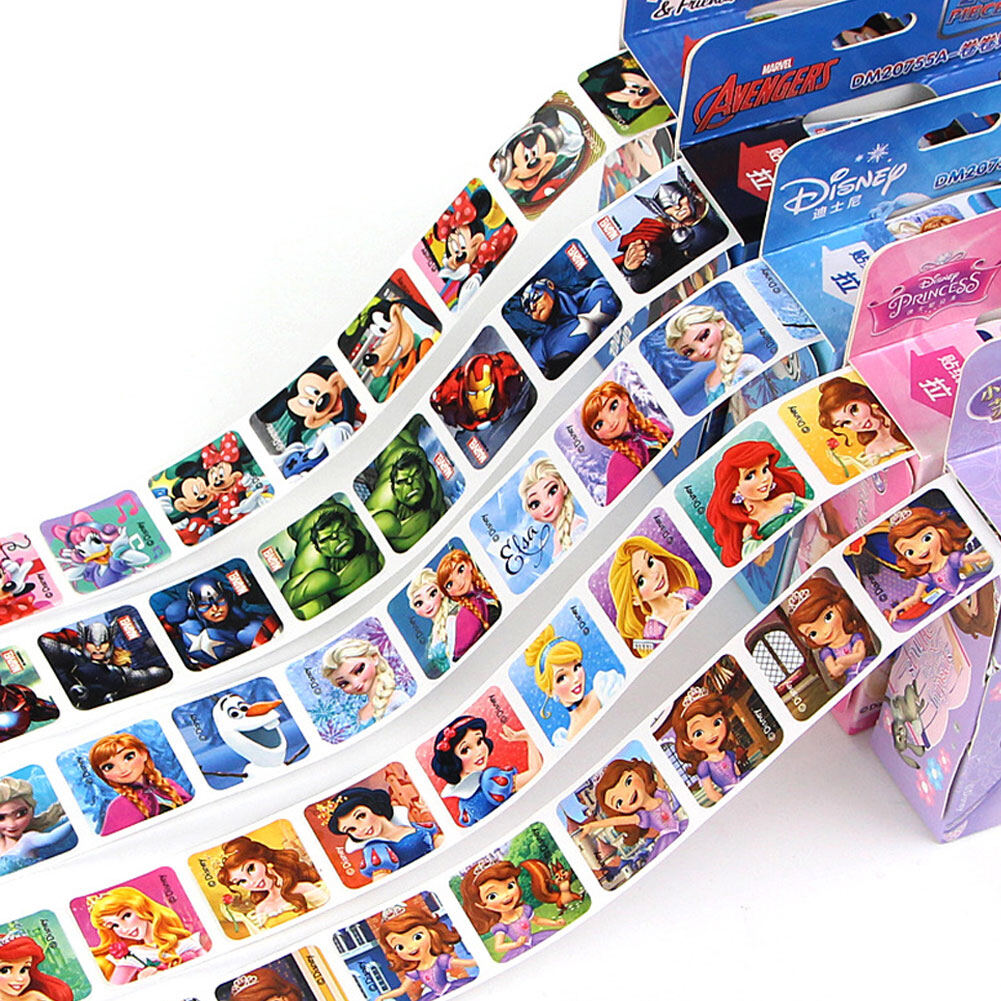 Kids Creative Cartoon Sticker Removable DIY Princess Stickers Birthday Gifts for Children Scrapbook Notebook Decoration Sticker