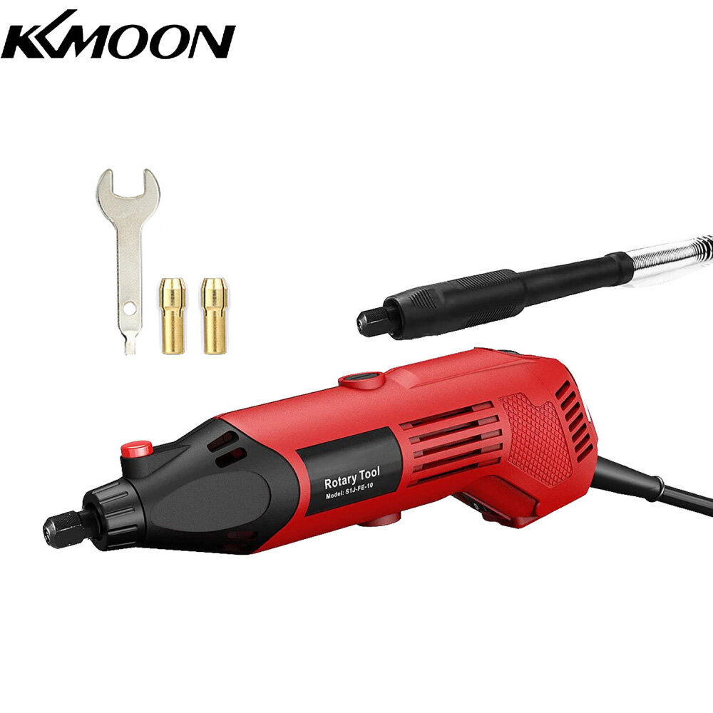 KKmoon Rotary Tool 160W Multi-Functional Tool Varible Speed 8000-35000rpm Perfect for DIY Creations Craft Projects Drilling Cutting Sanding Polishing and Engraving