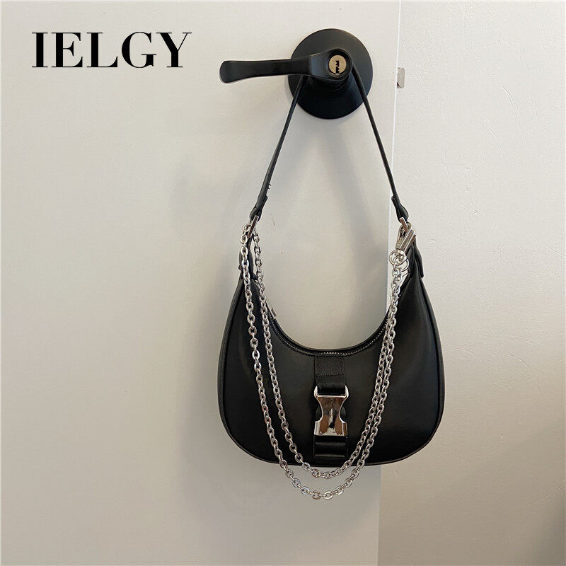 IELGY Nylon crescent bag new shoulder chain armpit bag portable female bag messenger small bag