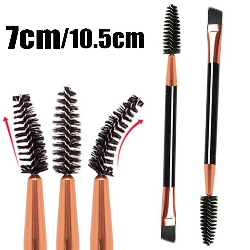 7cm/10.5cm đôi cọ trang điểm Cọ chải mi trang điểm mắt cọ trang điểm mắt Reel cọ có góc lông mi bàn chải dụng cụ mỹ phẩm mắt