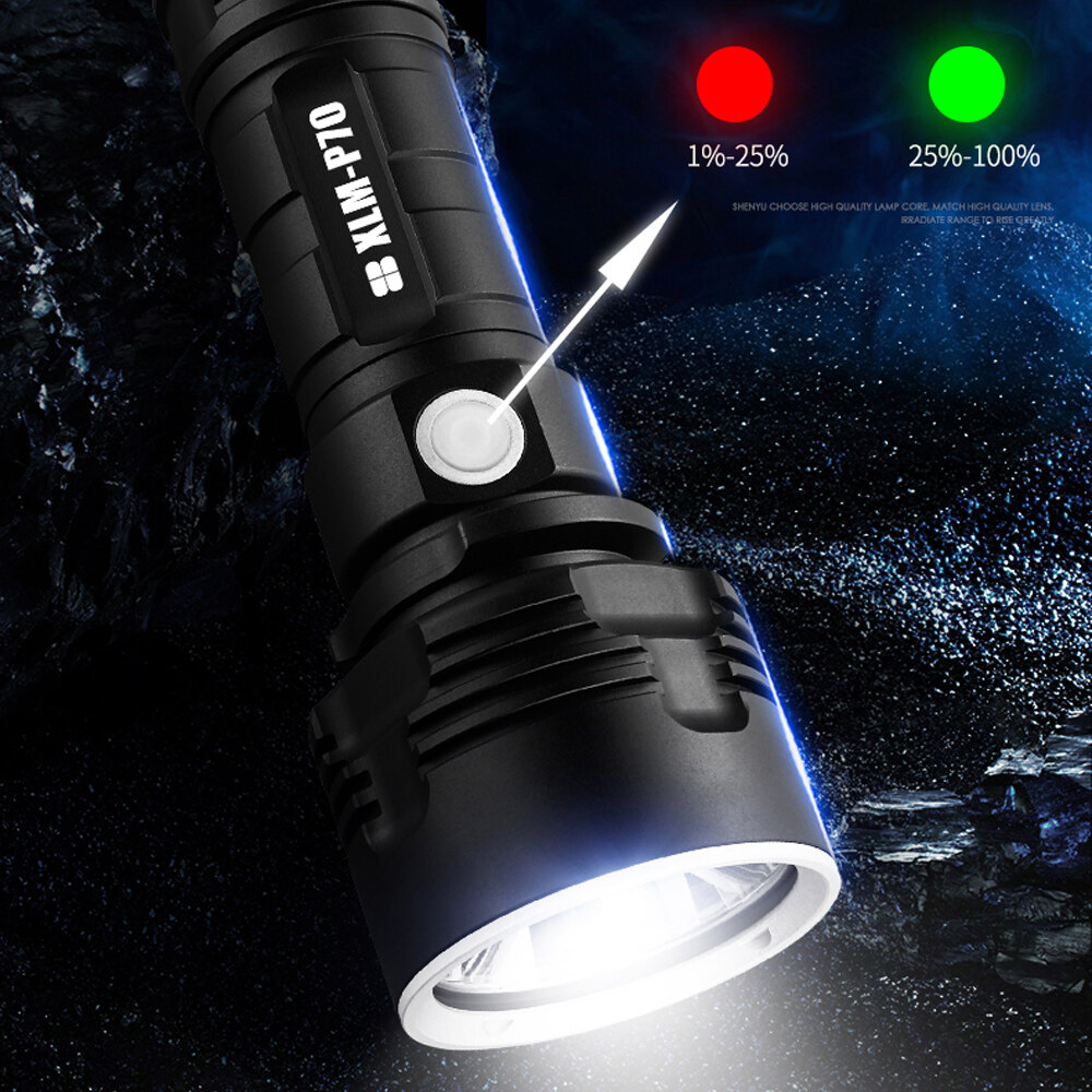 Đèn Pin Siêu Sáng Đèn Pin Chiến Thuật Sạc Lại Được Đèn Pin Led Siêu Mạnh L2 / P70 Chính Hãng Đèn Ngoài Trời Chống Nước USB Chiến Thuật, Đèn Pin Đèn Lồng Siêu Sáng Hoạt Động Bằng Pin