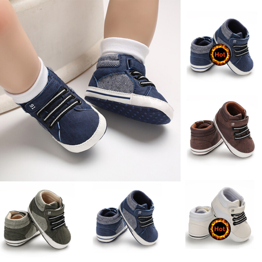 Bé Đế Mềm Cũi Giày Trẻ Sơ Sinh Bé Trai Bé Gái Tập Đi Giày Sneaker Chống Trơn Trượt 0-12 Tháng giá rẻ