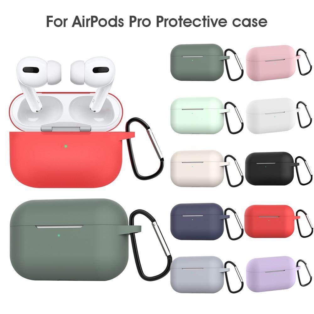 New Earphone Case for Apple Airpods Pro Case Silicone Cover for Apple Air Pods Pro Headphone Earpods Earbuds Hook Charging Box