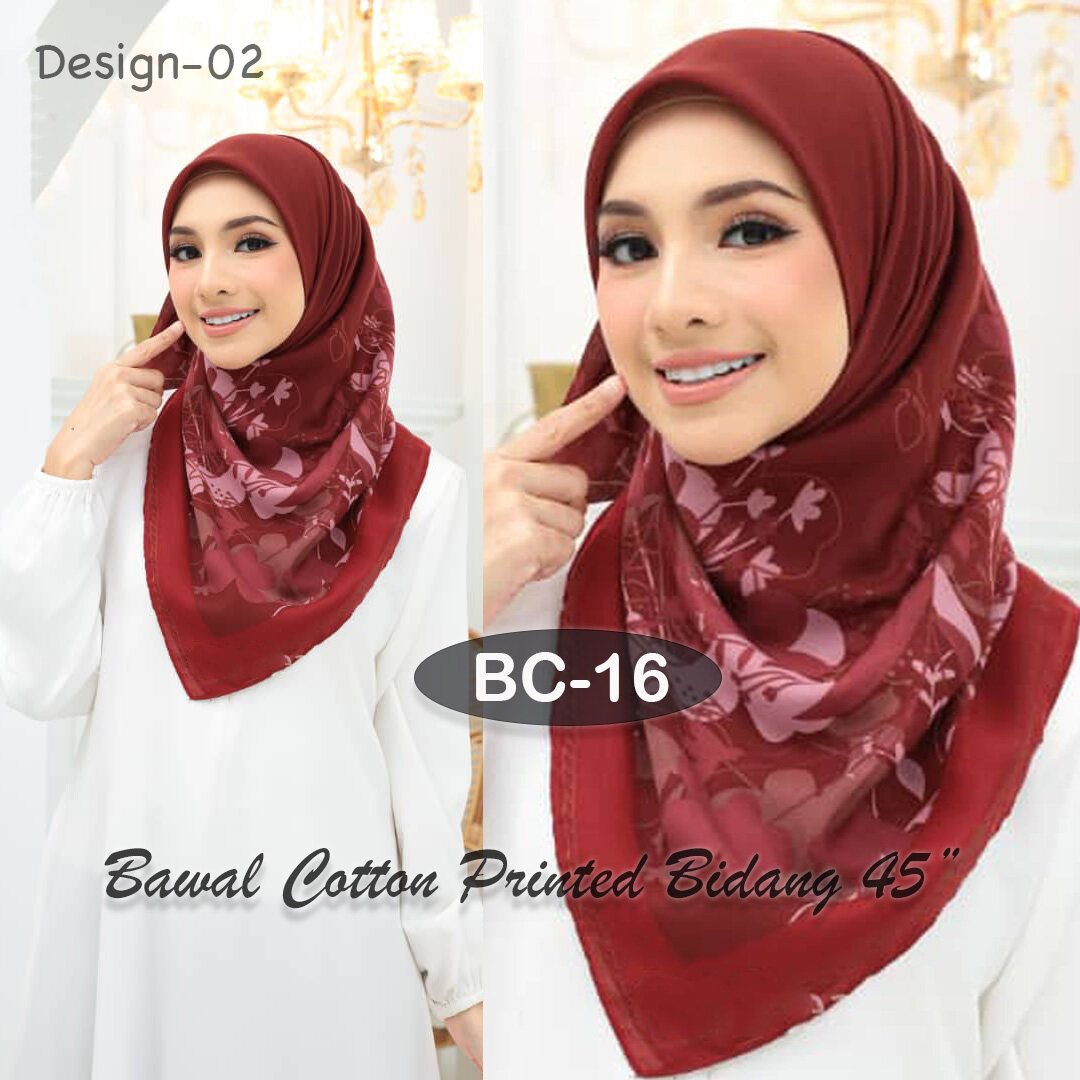 [SALE FAREHA] Bawal Cotton Printed Bidang 45 Inspired By Fareha Anti ...