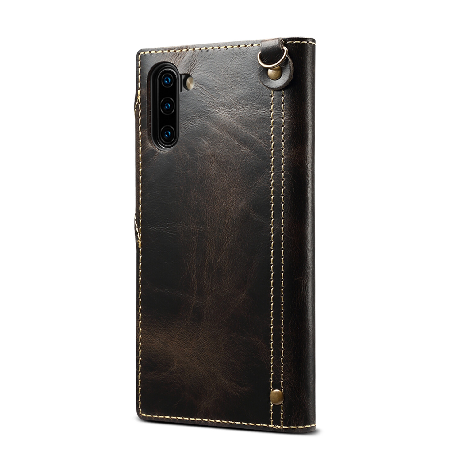 Genuine Leather Wallet Cover for Samsung Galaxy Note 8 9 10 20 Real Leather Case Galaxy Note10+ Note10 Plus Note20 Ultra with Pocket Hand Strap