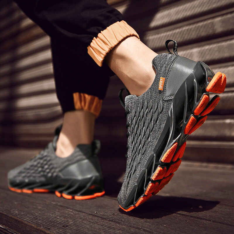 Kasut Bilah Berkait Terbang Fesyen Kasut Lelaki Sukan Kasut Lari